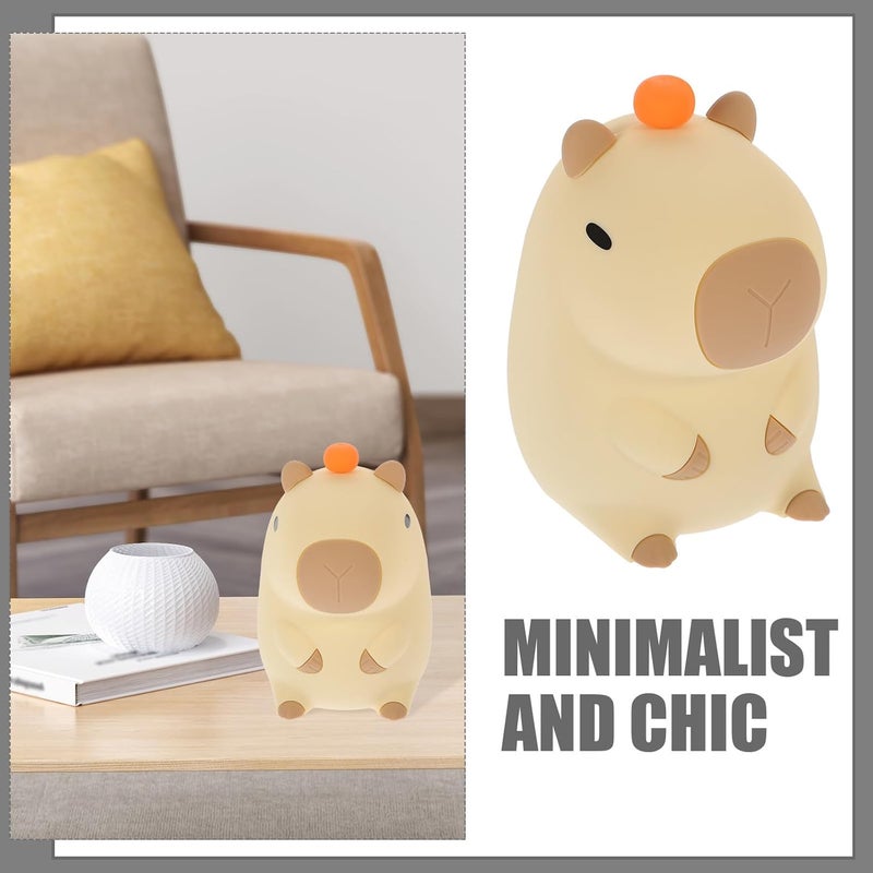 GALPADA Rechargeable Silicone Night Lamp Cute Animal Cartoon Nightlight for Bedroom Nursery Decor Adjustable Bedside Gentle LED Ambient Light - Image 4