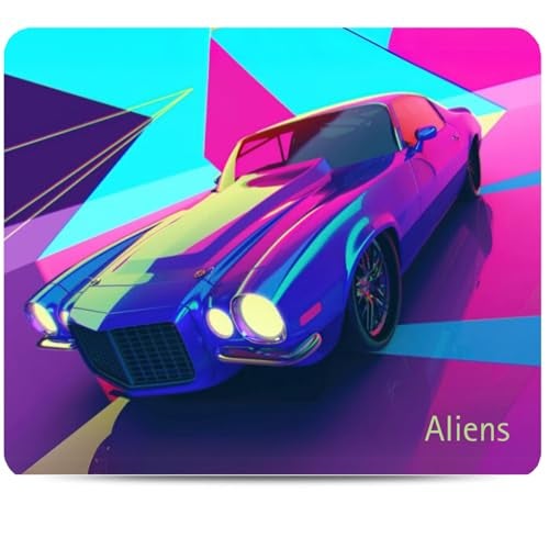 Aliens Mouse Pad for Computer, Laptop, Smooth Premium Cloth Surface, Non-Slip Rubber Base, Speed and Precision Operation Compatible with Laser and Optical Mouse, Gaming, Office, Home 230x190mm (NE-35) - Image 1