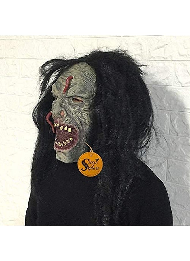 Sage Square Sage Square Rubber Latex Funny Scary Horror Full Face Mask for Costume Prank Party Halloween Holi Function Drama. (Random) (Pack of 2)  - Image 2