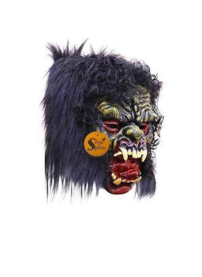 Sage Square Sage Square Rubber Latex Funny Scary Horror Full Face Mask for Costume Prank Party Halloween Holi Function Drama. (Random) (Pack of 2)  - Image 3