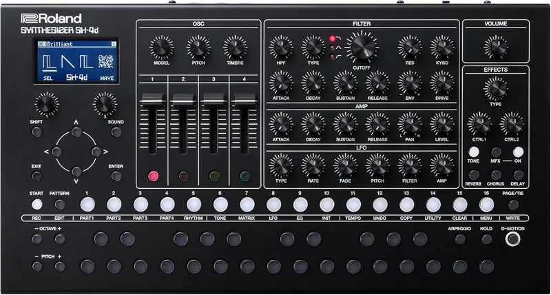 Roland SH-4d Compact Desktop Synthesizer with 11 OSC Models and Extensive FX - Image 1