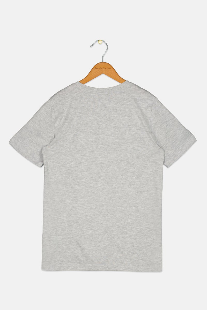 PUMA Kids Boy Sportswear Fit Short Sleeve Outdoor T-Shirt, Grey - Image 2