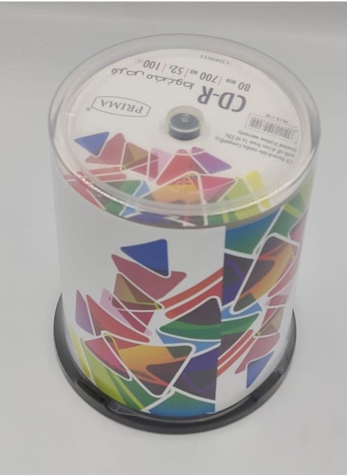 بريما - 100 قطعة سي دي للوسائط المتعددة مرتبة في علبة ذات محور CD-R 52X - Image 1