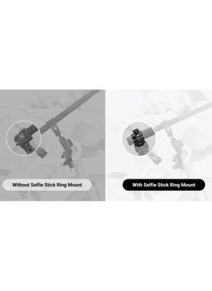 Insta360 Selfie Stick Ring Mount -  Compatible with Insta360 X4, GO 3S, Insta360 Ace Pro, Insta360 Ace, GO 3, X3, ONE RS (Twin/4K), GO 2, ONE X2, ONE R, ONE X - Black  - Image 5