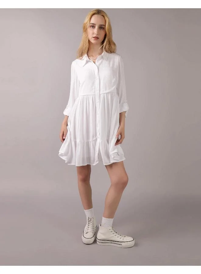 امريكان ايجل Ruffled Shirtdress Dress