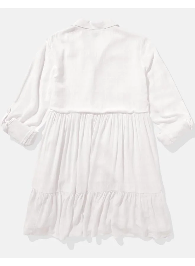 امريكان ايجل Ruffled Shirtdress Dress