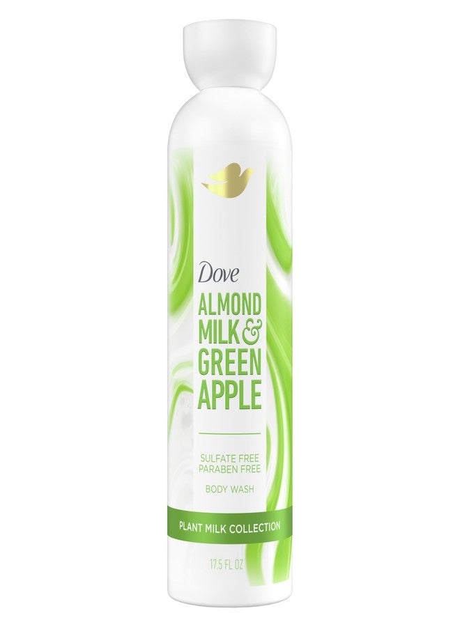 Dove Plant Milk Cleansing Body Wash Almond Milk & Green Apple for Moisturized Skin Gentle Cleanser, No Sulfates or Parabens, pH balanced 17.5 fl oz - Image 1