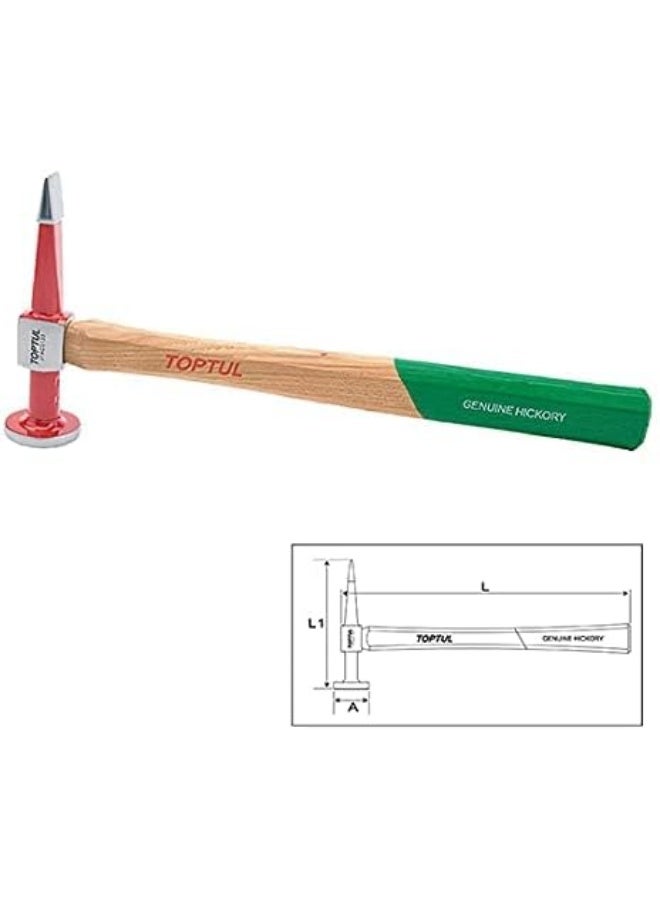 TOPTUL Jfac0133 Straight Pein & Finishing Hammer - Crowned Face Straight Pein & Finishing Hammer Crowned Face Laser/Printing/Pe Bag L=330Mm Toptul  - Image 2