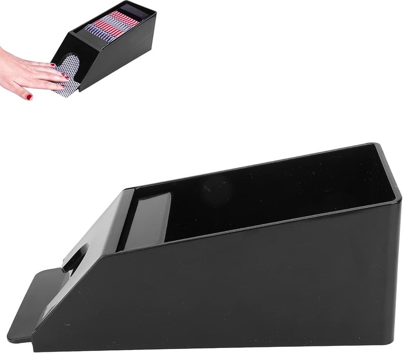 كلاراكو موزع أوراق اللعب كلاركو، حذاء توزيع أوراق اللعب للبلاك جاك، أداة خلط أوراق اللعب اليدوية، لعبة البوكر (أسود) - Image 2