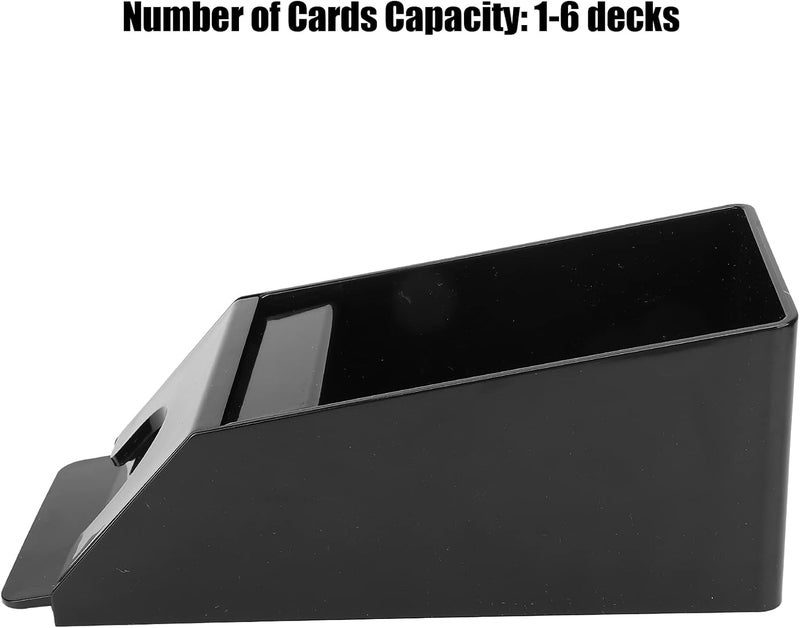 كلاراكو موزع أوراق اللعب كلاركو، حذاء توزيع أوراق اللعب للبلاك جاك، أداة خلط أوراق اللعب اليدوية، لعبة البوكر (أسود) - Image 3