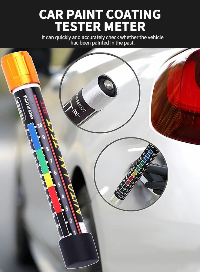 GROIC Paint Thickness Gauge,Car Body Damage Detector,Crash-Test Check, Car Paint Inspection,Car Coating Lacquer Tester,Automobile Repair Tools  - Image 2