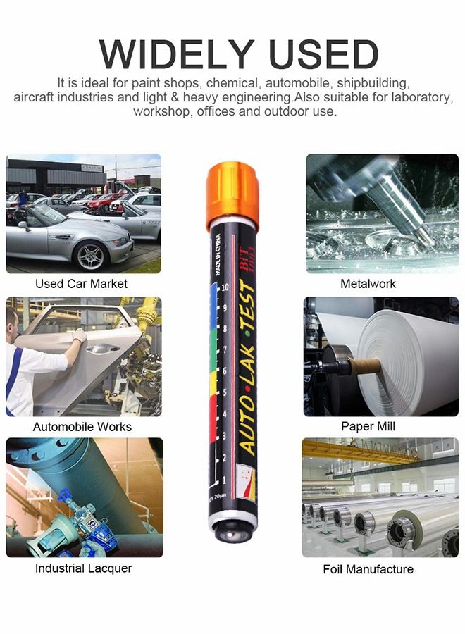 GROIC Paint Thickness Gauge,Car Body Damage Detector,Crash-Test Check, Car Paint Inspection,Car Coating Lacquer Tester,Automobile Repair Tools  - Image 4