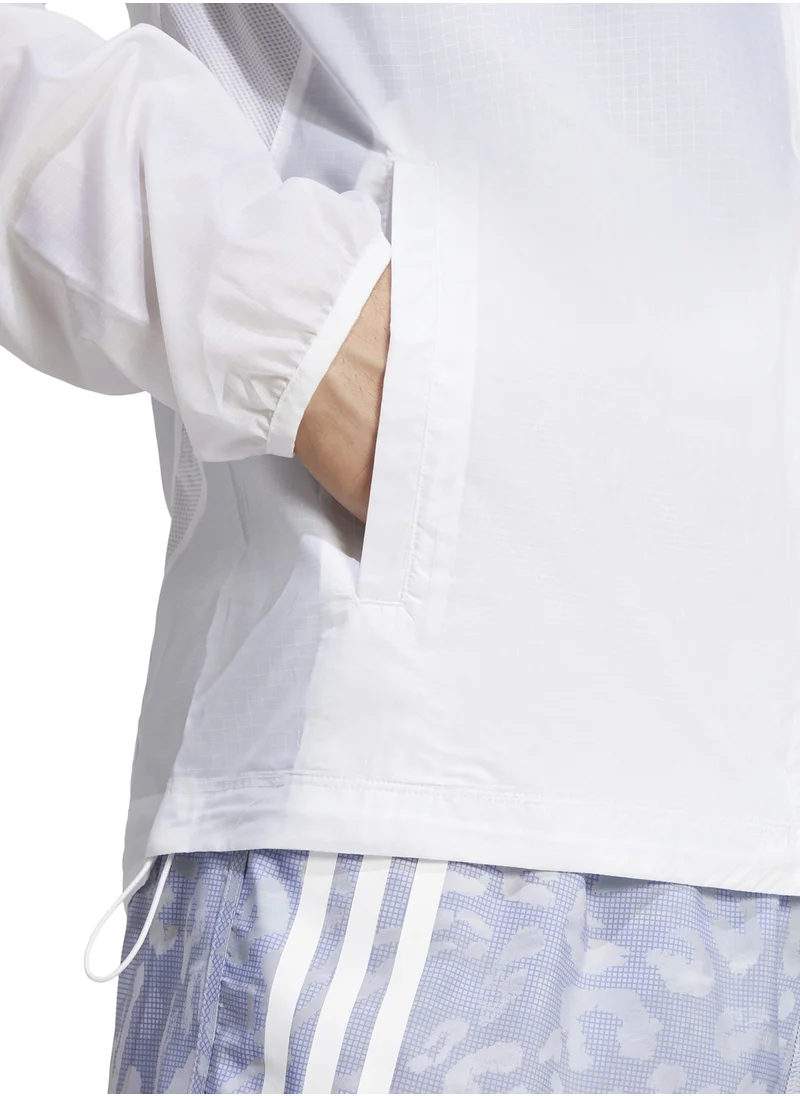 Adidas Own The Run 3 Stripe Jacket