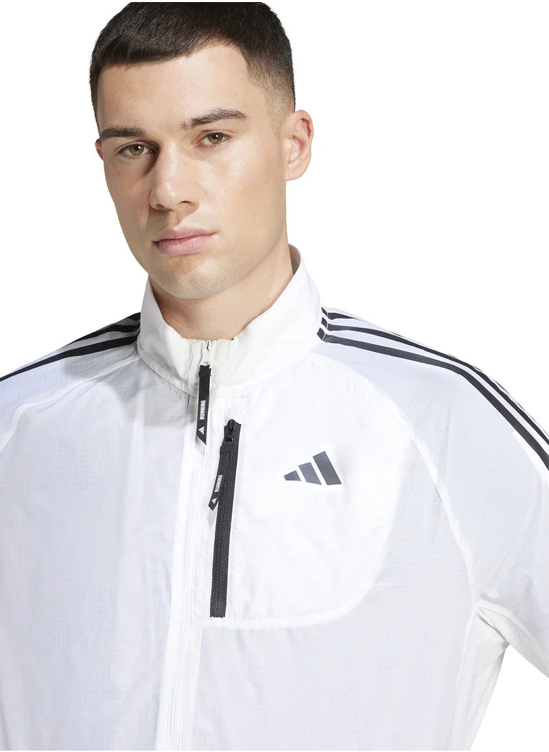 Adidas Own The Run 3 Stripe Jacket