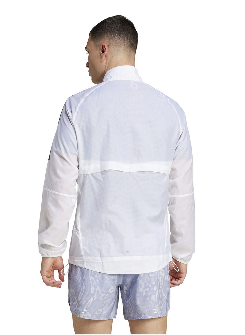 Adidas Own The Run 3 Stripe Jacket  - Image 2