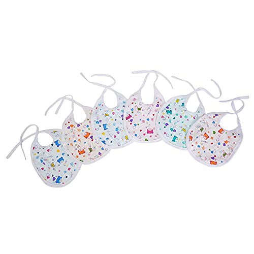 Da Anushi Soft Cotton Washable & Reusable Multicolor Feeding Bibs | Comfortable, Absorbent, Adjustable Apron Style for Babies, Toddlers, Infants | Cat Print - Image 4