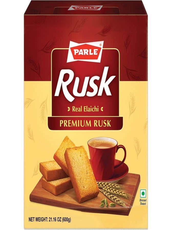 Parle Cardamom Elaichi Rusk Crispy Snack (600 grams / 21.16 oz) - Image 1