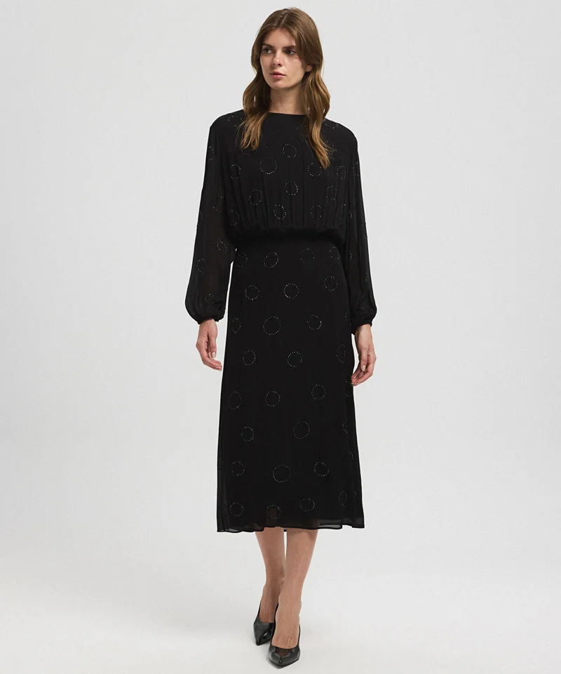 ابيكول Embellished Chiffon Dress