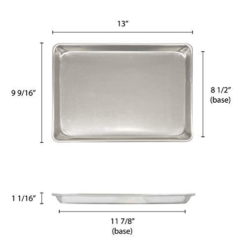 Thunder Group Excellante 9 1/2" X 13" Quarter Size Aluminum Sheet Pan, Comes In Each - Image 2