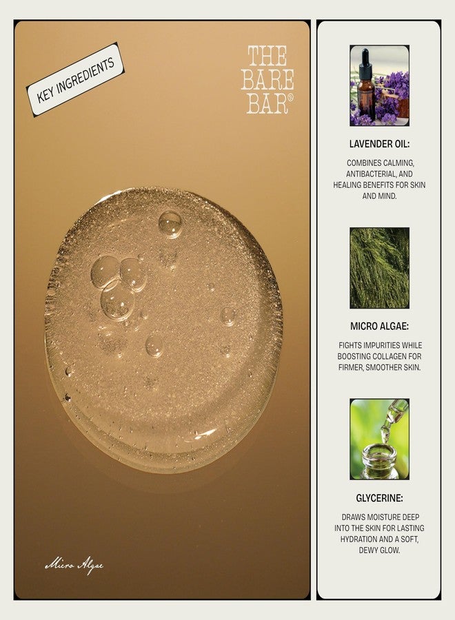 The Bare Bar Micro algae Body Wash - 200 ml | Nourishing Shower Gel | Paraben and Sulphate free | Removes Tan and Brightens Skin | 0.05% Salicylic acid | Men & Women - Image 2
