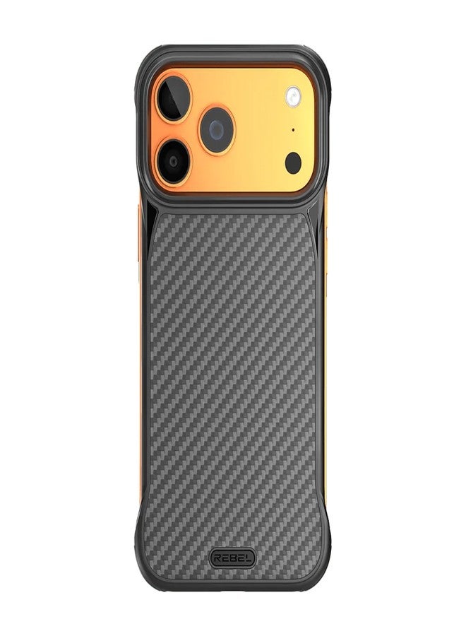 REBEL Case for iPhone 17 Pro Max [Flex Series] Exposed Sides for Comfort, Aramid Fiber, Strong MagSafe Compatible, Shockproof Corners, Metal Lens, Protective Frameless Design, 6.9 Inch Phone 2025 - Image 5