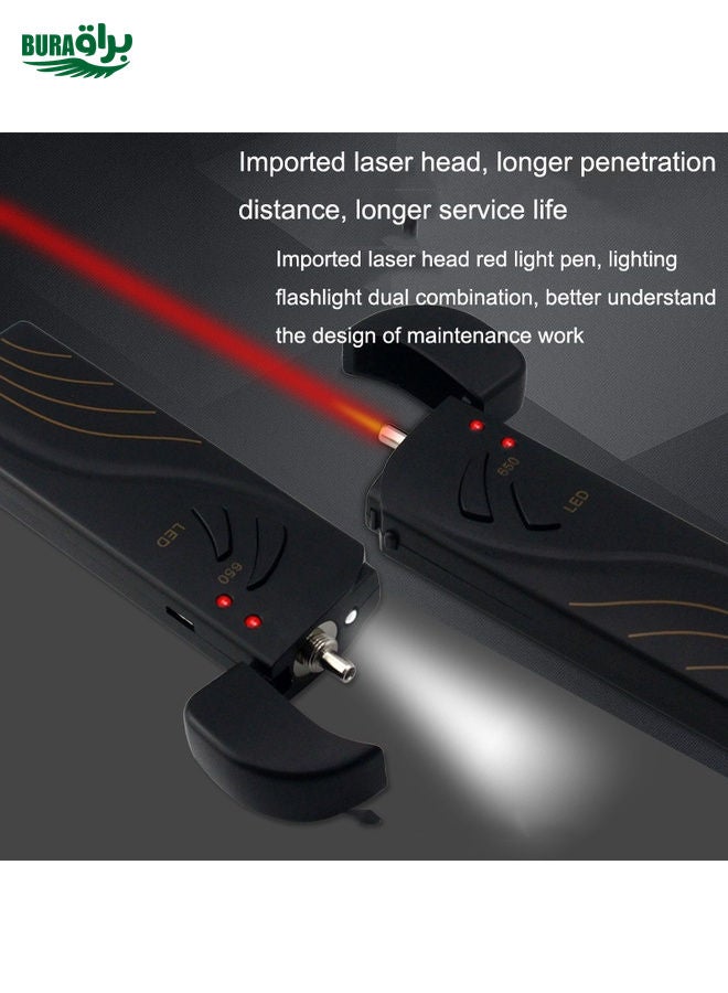BURAQ TL-B3-L15 10KM-15KM Mini Rechargeable Fiber Optical Red Light Sources Test Pen Clamshell Light Pen - Image 4