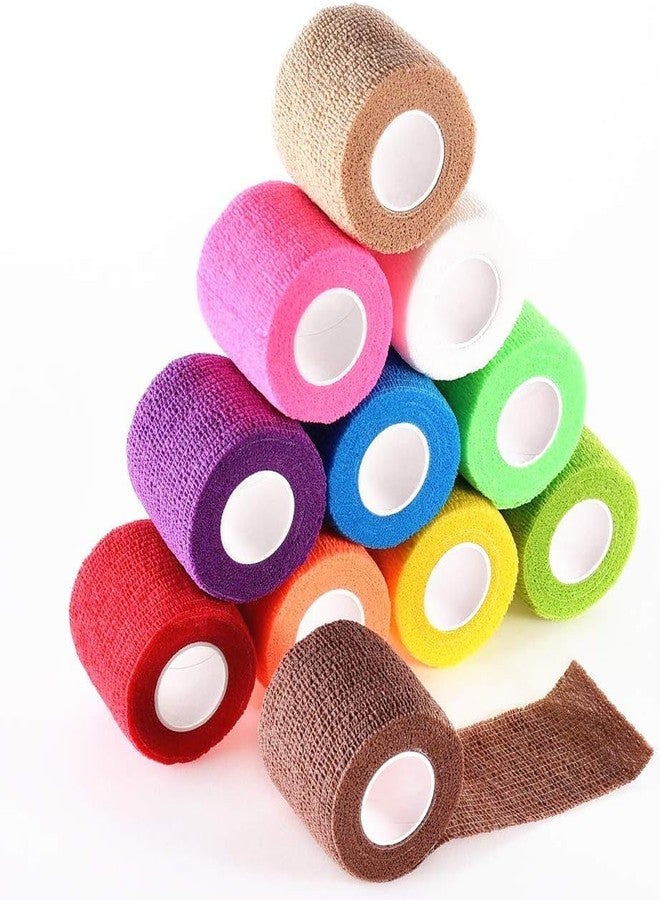THE DDS STORE Bandage Wrap For Dogs Wound Wrap Self-Adhesive Non-Woven Tape For Legs,Paws,Wounds|Gauze First Aid For Dogs,Cats,Horses,Birds And Guinea Pigs (Multi-Color,2 Rolls) - Image 3