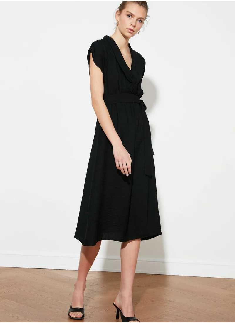 trendyol Collar Detail Surplice Dress