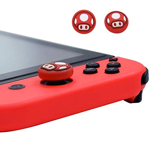 Ambertown Silicone Analog Thumb Grip Stick Set Joystick Cap Thumbstick Cover for Switch NS Switch Lite Controller Thumbsticks (G) - Image 5