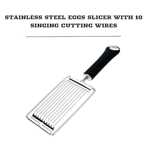 LOOKMINT Meat Cutter Stainless Steel Tomato Slicer Fruits Cutter Cheese Boiled Egg Ham Serrated Slicing Knife with Handle for Kitchen Food Cutting Tool - Image 5