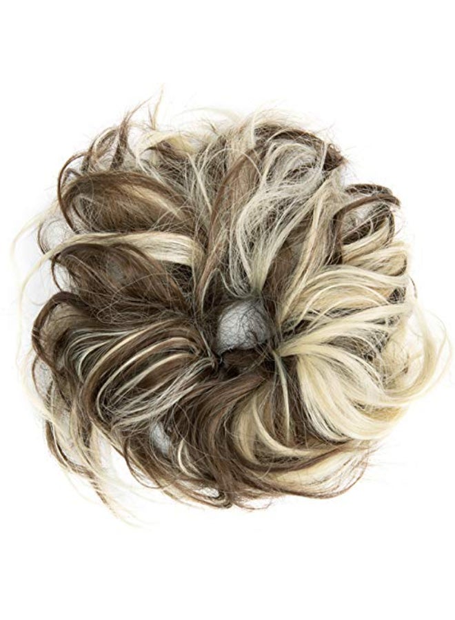 SLLIE Messy Hair Bun Extensions Chignons Hair Hair Scrunchie Scrunchy Updo Hairpiece - Image 4