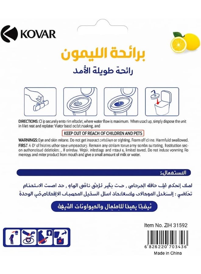 KOVAR Fresh WC Power Toilet Bowl Cleaner, Ocean Breeze Scent, 28-Day Freshness - Image 2