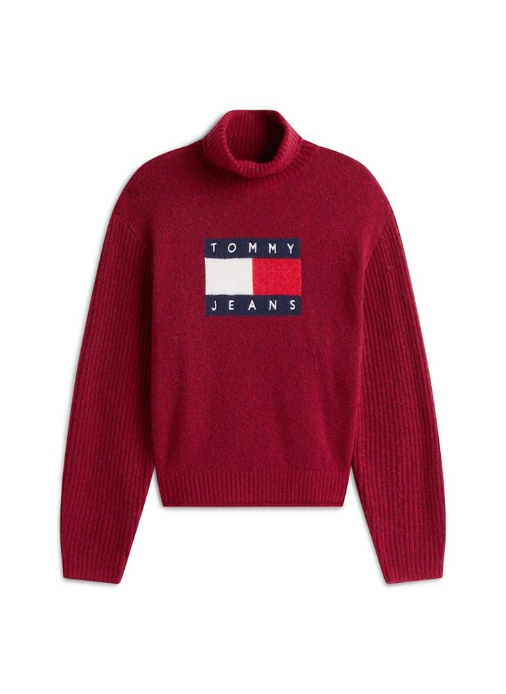 TOMMY JEANS Logo Turtle Neck Pullover Sweater - Image 5