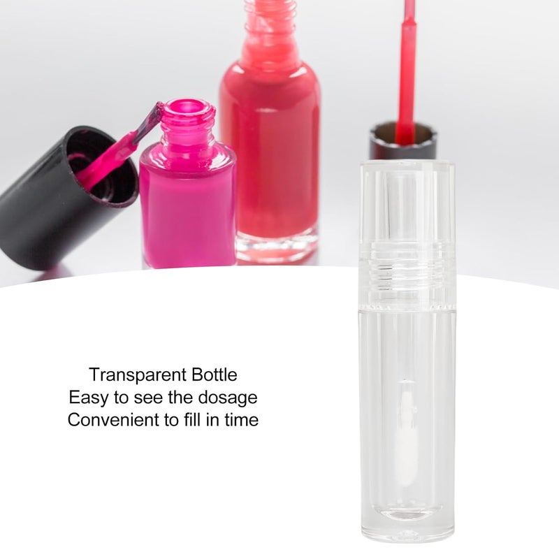 10-Pack Refillable 5ml Clear Lip Gloss Tubes with Applicator Wand – Empty Containers for Lip Gloss, Lip Oil & Lip Dye – Design, Fit for DIY Beauty Creators - Image 3