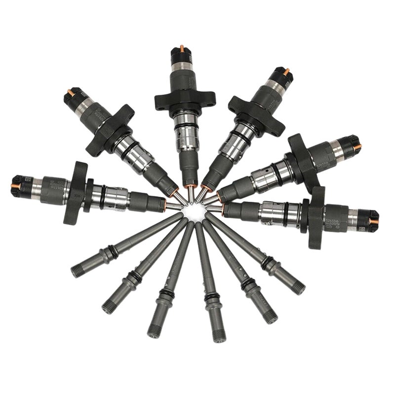 FIWARY Fuel Injectors 6pcs with Tube Direct Fit OE Replacement for 20042009 Dodge Ram Cummins 59L Models 0445120103 0445120208 0445120238 0986435505 3581214 6D3968158 445120208