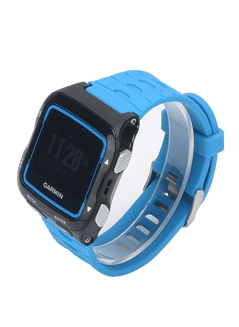 Soft Silicone Replacement Strap Band Women Men Compatible with Garmin Forerunner 920xt Watch (Blue) - Image 3