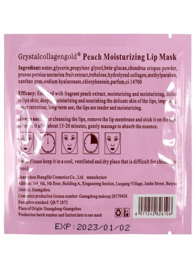 Jakuva 30PCS Moisturizing Collagen Lip Masks, Sleeping Mask Lip Balm Bulk for Dry Mouth, Remove Chapped Skin & Anti-Aging, Hydrating Plumping Face Care for Valentine's Day Gift, Peach Pink - Image 3