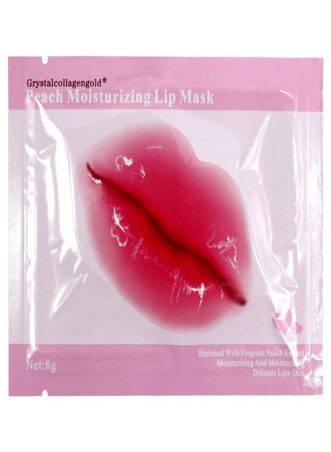 Jakuva 30PCS Moisturizing Collagen Lip Masks, Sleeping Mask Lip Balm Bulk for Dry Mouth, Remove Chapped Skin & Anti-Aging, Hydrating Plumping Face Care for Valentine's Day Gift, Peach Pink - Image 2