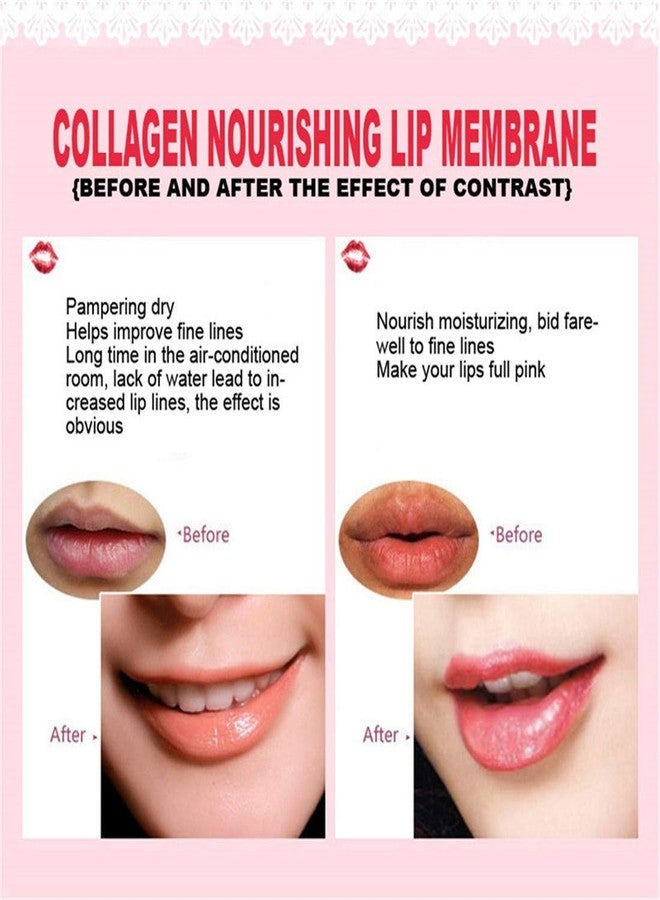 Jakuva 30PCS Moisturizing Collagen Lip Masks, Sleeping Mask Lip Balm Bulk for Dry Mouth, Remove Chapped Skin & Anti-Aging, Hydrating Plumping Face Care for Valentine's Day Gift, Peach Pink - Image 4
