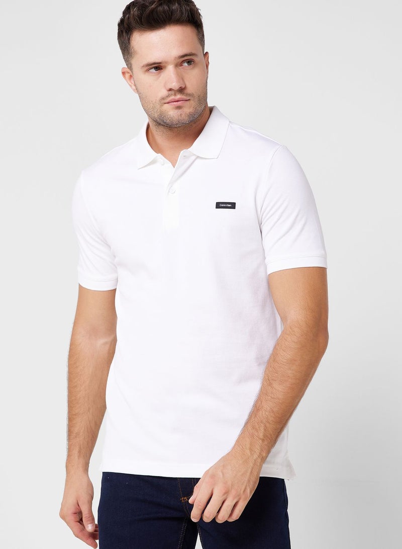 CALVIN KLEIN Logo Pique Polo  - Image 1