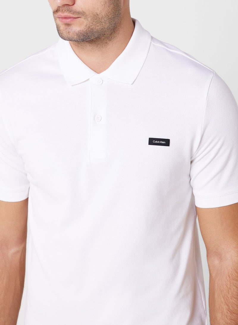 CALVIN KLEIN Logo Pique Polo  - Image 3