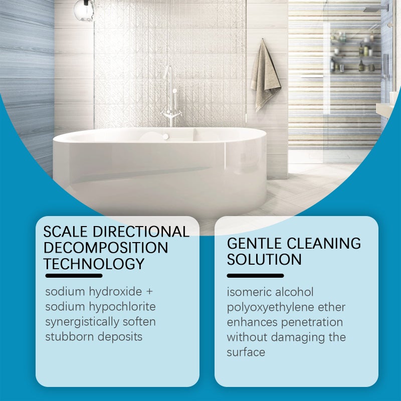 Jakehoe Bathroom Descaler Neutral Formula Protects Surface Shine Suitable For Shower Heads, Tiles, And Metals - Image 3