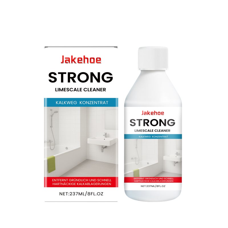 Jakehoe Bathroom Descaler Neutral Formula Protects Surface Shine Suitable For Shower Heads, Tiles, And Metals - Image 1