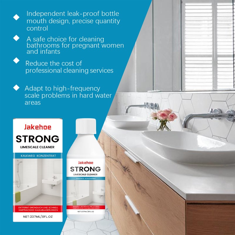 Jakehoe Bathroom Descaler Neutral Formula Protects Surface Shine Suitable For Shower Heads, Tiles, And Metals - Image 4