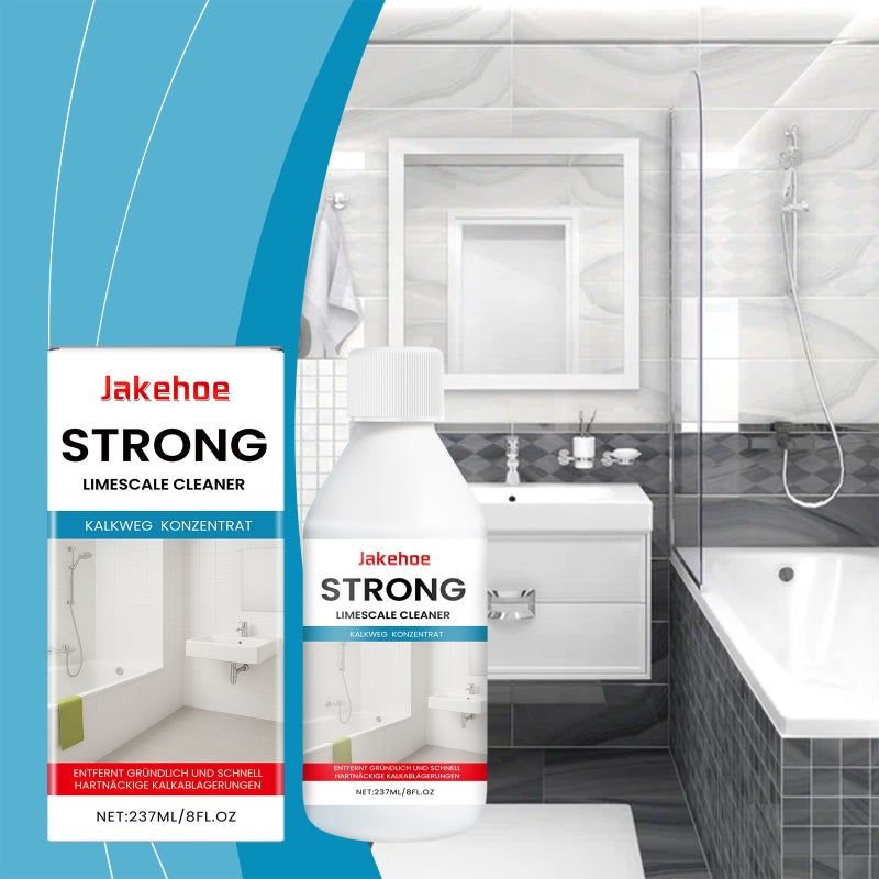 Jakehoe Bathroom Descaler Neutral Formula Protects Surface Shine Suitable For Shower Heads, Tiles, And Metals - Image 2