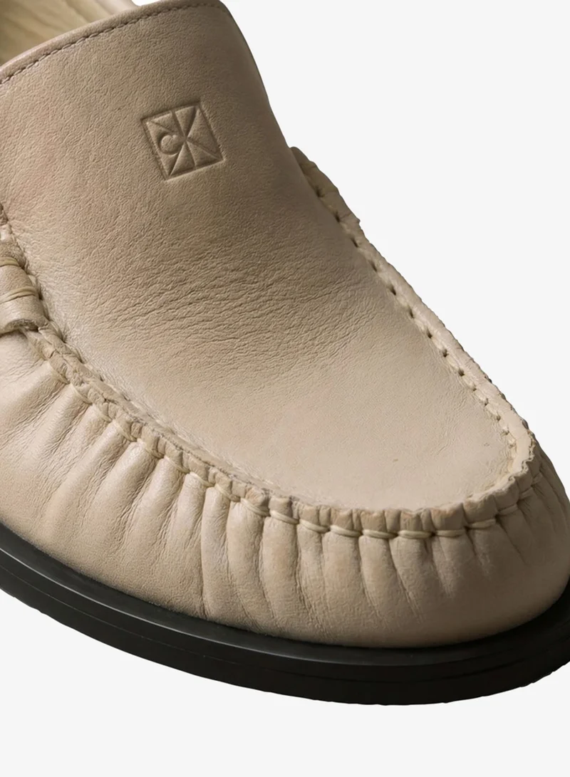 Calvin Klein  Thea - Leather Pleated Loafers for Women | Best Price UAE