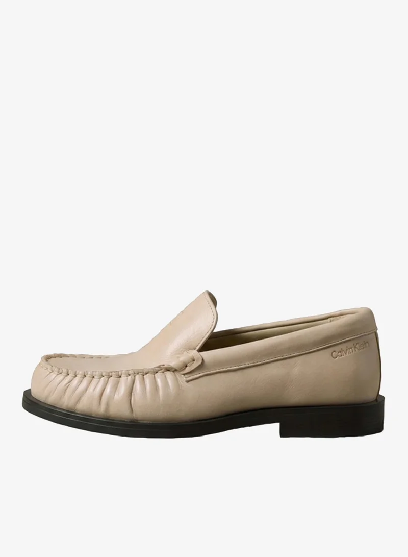 Calvin Klein Thea - Leather Pleated Loafers