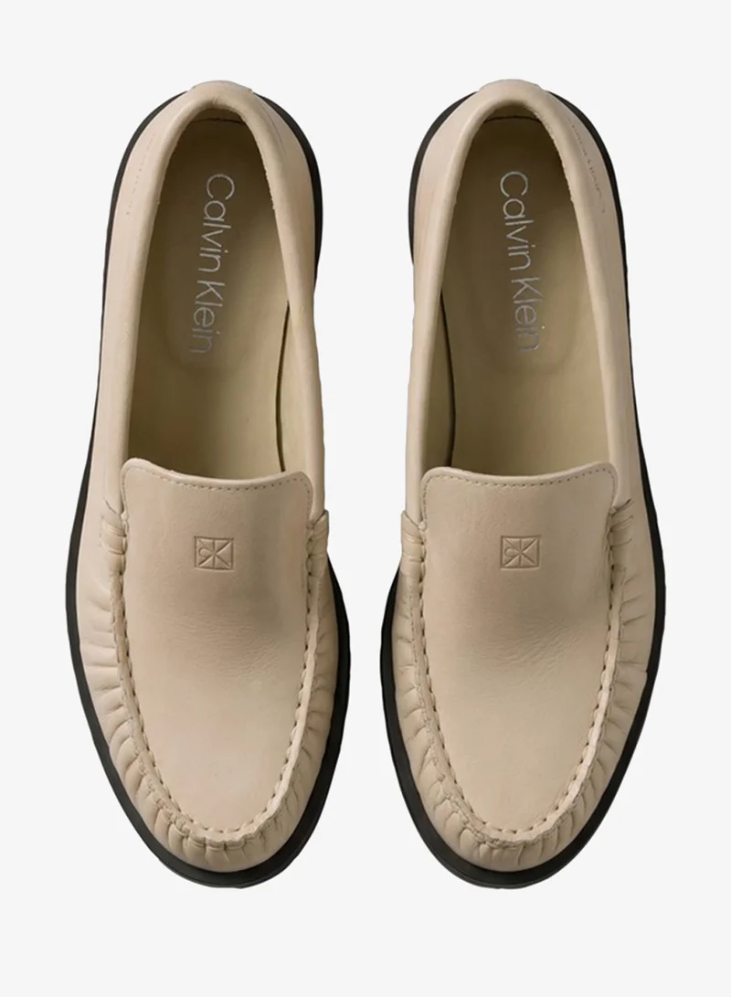 Calvin Klein  Thea - Leather Pleated Loafers for Women | Best Price UAE