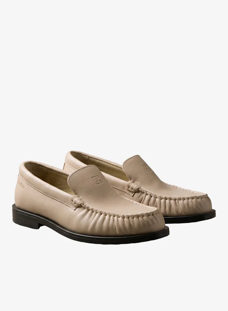 Calvin Klein  Thea - Leather Pleated Loafers for Women | Best Price UAE