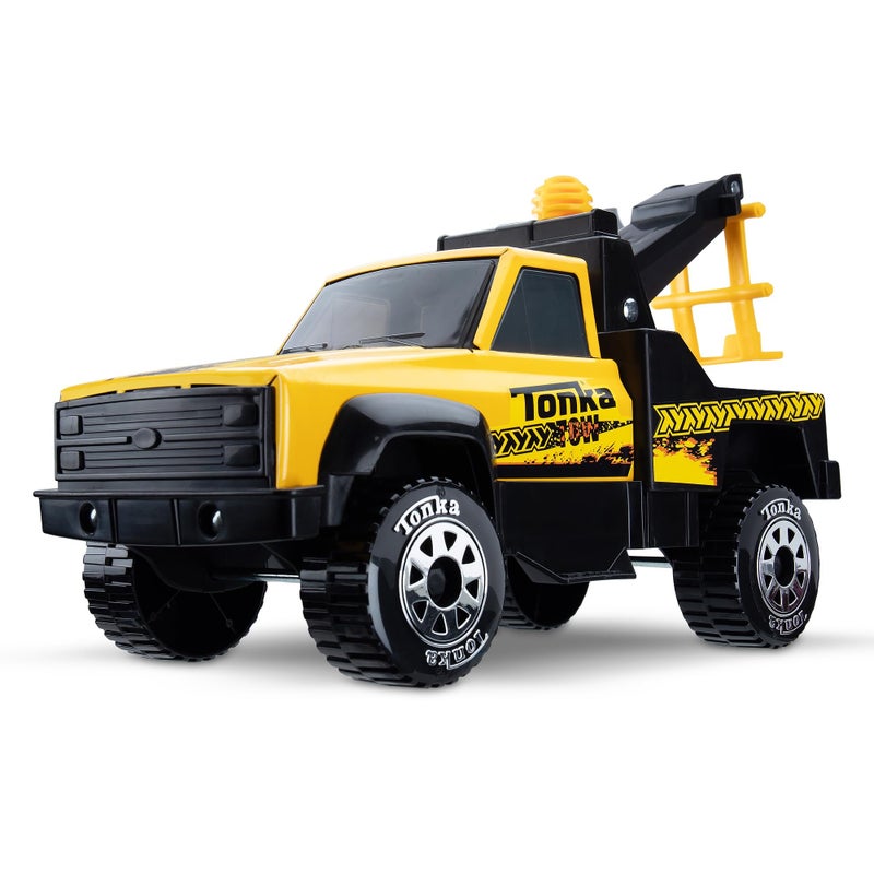 Tonka Steel Classics Tow Truck  Made with Steel  Sturdy Plastic Yellow Toy Construction Truck Boys and Girls Kids Toddlers Ages 3 - Image 2